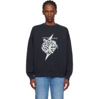 ANINE BING Black Miles Tiger Sweatshirt 261092F098012