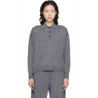 ANINE BING Gray Lee Polo 261092F108000