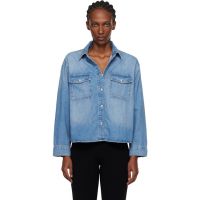 ANINE BING Blue Paxton Denim Shirt 261092F109004