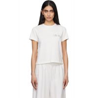 ANINE BING White Shelley I See You Love T-shirt 261092F110012