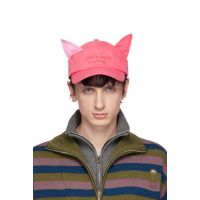 Charles Jeffrey LOVERBOY Pink Colour Block Ears Cap 261101M139006