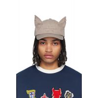 Charles Jeffrey LOVERBOY Taupe Pierced Ears Cap 261101M139008