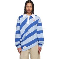 Charles Jeffrey LOVERBOY Blue Topsy Turvy Polo 261101M212004