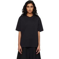 The Frankie Shop Black Harper Soft Organic T-shirt 261115F110002