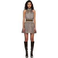 KNWLS Brown Freya Minidress 261148F092000