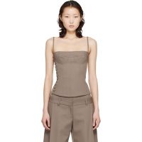 KNWLS Taupe Jett Bustier Top 261148F111002