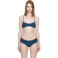 Fruity Booty Blue Bream Stripe Bikini Top 261151F105001