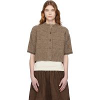 YMC Brown Kwai Knit Cardigan 261161F095000