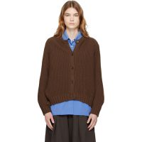 YMC Brown Atomic Cardigan 261161F095004