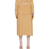 Aya Muse Tan Rylin Midi Skirt 261188F092011