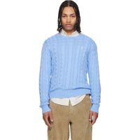 Polo Ralph Lauren Blue Cable-Knit Cotton Sweater 261213M201041
