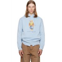Polo Ralph Lauren Blue Bear Garment-Dyed Fleece Hoodie 261213M202018