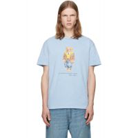Polo Ralph Lauren Blue Classic Fit Bear Jersey T-shirt 261213M213001