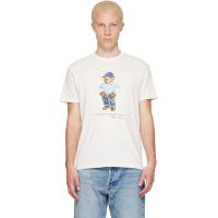 Polo Ralph Lauren White Classic Fit Bear Jersey T-shirt 261213M213018