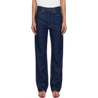AGOLDE Navy 90s Pinch Waist High Rise Straight Long Jeans 261214F069010
