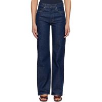 AGOLDE Navy Harper Straight Jeans 261214F069032