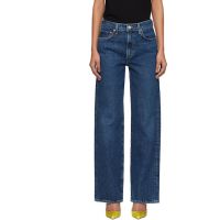 AGOLDE Navy Harper Straight Jeans 261214F069036