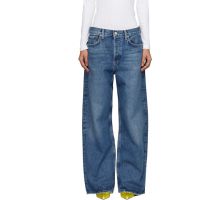 AGOLDE Blue Low Slung Baggy Jeans 261214F069046