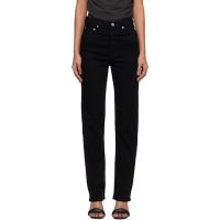 AGOLDE Black 90s Pinch Waist High Rise Straight Long Jeans 261214F069055