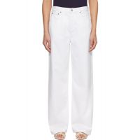 AGOLDE White Low Slung Baggy Jeans 261214F069063