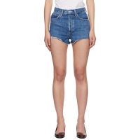 AGOLDE Blue Ridley Denim Shorts 261214F088004
