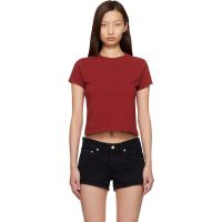 AGOLDE Red Adine Shrunken T-shirt 261214F110012