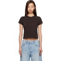 AGOLDE Brown Adine Shrunken T-shirt 261214F110017