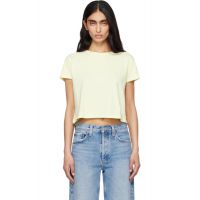 AGOLDE Yellow Adine Shrunken T-shirt 261214F110020