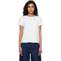 AGOLDE White Long Line Adine T-shirt 261214F110023