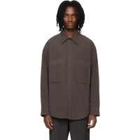 AGOLDE Brown Clark Shirt 261214M192002