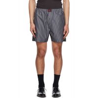 Willy CHAVARRIA Black & White Woven Boxer Shorts 261232M193077