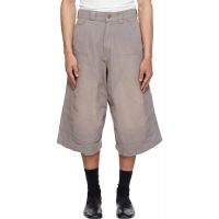 WILLY CHAVARRIA Gray Stockton Dbl Knee Shorts 261232M193082