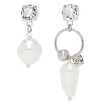 Justine Clenquet SSENSE Exclusive Stan Crystal Earrings 261235F022028