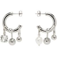 Justine Clenquet SSENSE Exclusive Andrew Crystal Earrings 261235F022057