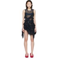 Collina Strada Black Nettle Minidress 261236F052004
