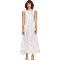 Collina Strada White Deadstock Primrose Maxi Dress 261236F055001