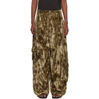 Collina Strada Khaki Velvet Lawn Cargo Pant 261236F087007