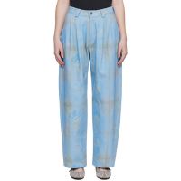 Collina Strada Blue Catchfly Denim Trousers 261236F088002