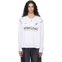 Serapis White Double V Football Jersey 261238M213005