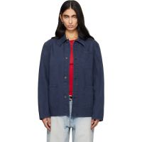 TONYWACK Purple Garment Washed Cotton Utility Jacket 261251F063003