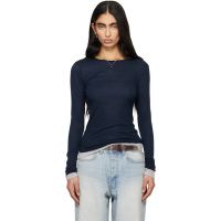TONYWACK Navy Layered Long Sleeve T-shirt 261251F110006
