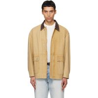 TONYWACK Beige Garment Washed Barn Jacket 261251M180004