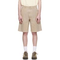 COOR Beige Over Dyed Bermuda Double Knee Shorts 261254M193007