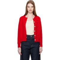 &Daughter Red Ada Crewneck Cardigan 261255F095001