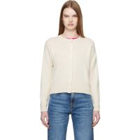 &Daughter Off White Ada Crewneck Cardigan 261255F095008