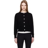 &Daughter Black Ada Crewneck Cardigan 261255F095009
