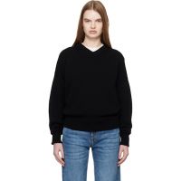 &Daughter Black Balla Slouch V-Neck Sweater 261255F100001