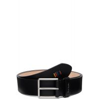 Paul Smith Black Leather Artist Stripe Stitch Belt 261260M131002