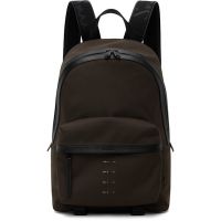 Paul Smith Khaki Cordura Laser Signature Stripe Backpack 261260M166000