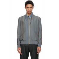 Paul Smith Purple Regular Fit Bomber Jacket 261260M175001